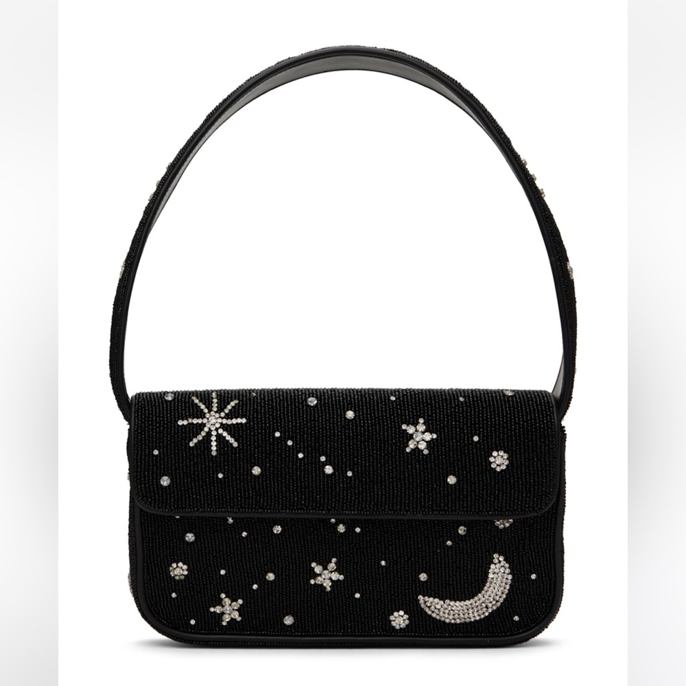 STAUD Tommy Beaded Bag in Starry Night